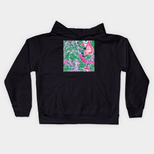 Climbing monkeys seamless pattern Kids Hoodie